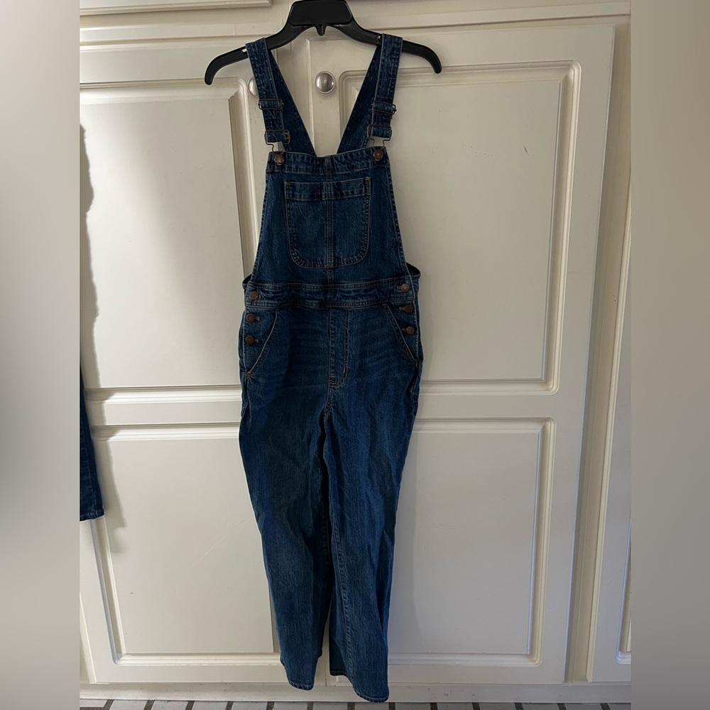 J. Crew Dark Blue Denim Overalls Size Small